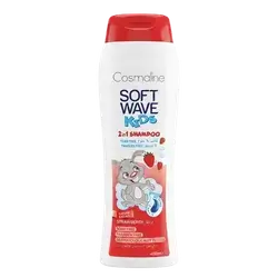 Soft Wave Kids 2in1 Shampoo Strawberry 400ml _ Cosmaline