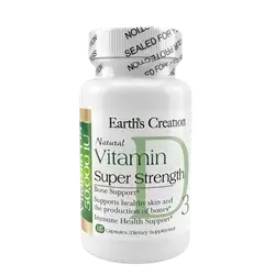Natural Vitamin D Super Strength 50.000IU 15 Capsules _ Earth's Creation