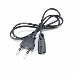 For PS2 AC Power Cable 2 Pin Prong US EU Extension Fat Connection for PS2 PS3 PS4 Xbox Controller Power Cord Cable