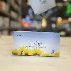 L-Cet 5mg ZYNOVA Levocetirizine Dihydrochloride
