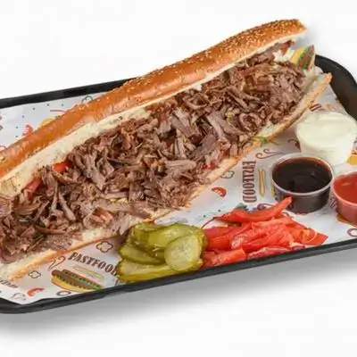 Meat Sandwich With Long Bun