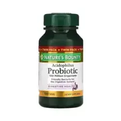 Nature's Bounty Acidophilus Probiotic, Pack of 100 Tablets