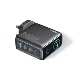 Anker Charger 140W 4-Port PD 3.1 with USB C Cable Fast Charging USB C GaN Charger
