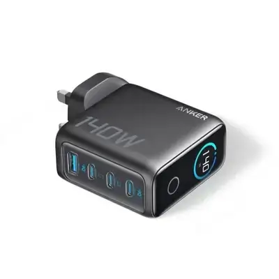 Anker Charger 140W 4-Port PD 3.1 with USB C Cable Fast Charging USB C GaN Charger