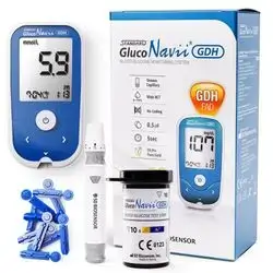 GlucoNavii Blood Sugar Meter Glucose Monitor Starter Kit + 50 Strips | mmol/L
