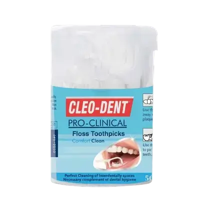 Pro Clinical Floss Toothpicks Comfort Clean 50 pcs OPD-2030 _ Cleo Dent