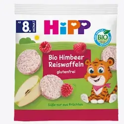 Baby snack rice cakes raspberry from 8 months, 30 g