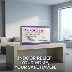 Rhinofix 180 (Fexofenadine Hydrochloride 180mg) 10 Film-Coated Tablets
