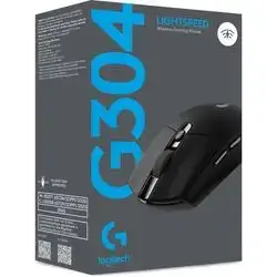 Logitech G304 Lightspeed Wireless Hero Sensor 12,000 DPI Lightweight 6 Programmable Buttons 250h Battery Life On-Board Memory PC/Mac – Black