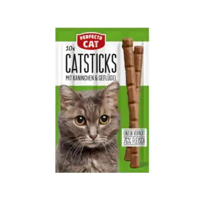 Perfecto Cat Sticks - Rabbit & Poultry 10Pcs