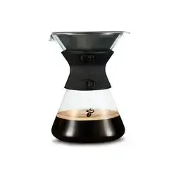 Tchibo Kemex Glass Coffee Maker - Reusable Stainless Steel Filter