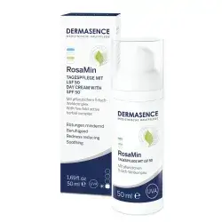 كريم نهاري للبشرة المعرضة للاحمرار من//Dermasence RosaMin Day cream with SPF 50 (50ml)