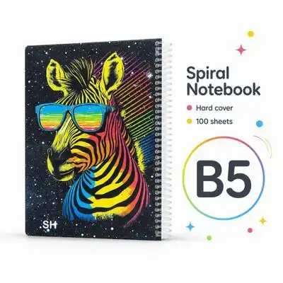 Hardcover Spiral Notebook – B5 | 100 Sheets