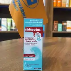 rhinosedal  %100 natural  hypertonic sea water, tamarind , mallow for adult and children from 2 years old 20ml 
