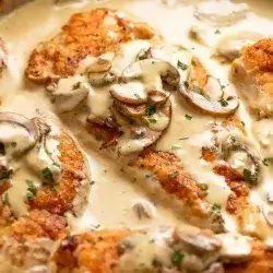 Steak Chicken With Mushroom