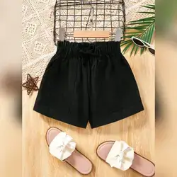 SHEIN Tween Girl Casual Elastic Waistband Shorts - 11/12 Years