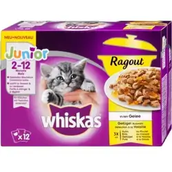 Whiskas Junior With Poultry in Sauce 12 Pcs