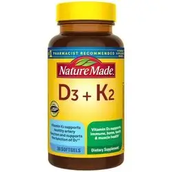 NatureMade D3 5000 + K2 100mcg 30 softgels