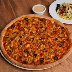 Meat And Vegetable Pizza