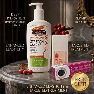 Stretch Mark Care Set (2 pieces + 1 free item)