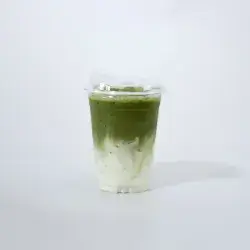 ICE MATCHA WITH FLAVOUR LATTE