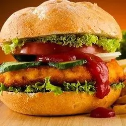 Chicken Burger With Fries