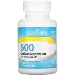 21st Century Calcium 600 mg, 75 tablets