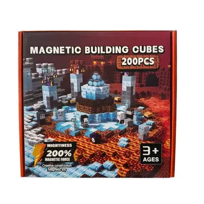Minecraft Magnetic Building Ice and Fire Set (200 Pieces)