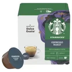 Starbucks Espresso Dark Roast by NESCAFÉ Dolce Gusto – Intensity 11 (12 Capsules)