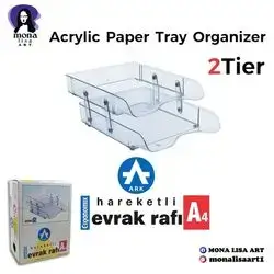Acrylic Paper Tray Organizer