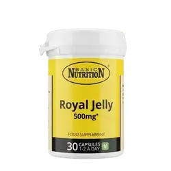 Royal Jelly 500mg 30 Capsules _ BASIC NUTRITION