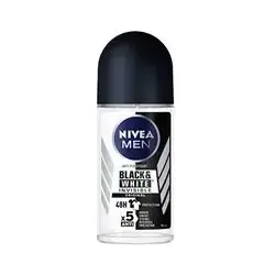 Nivea Roll On Deodorant Black And White Invisible For Men 50 Ml