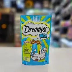 Dreamies Mix With Scrumptious Salmon And Heavenly Tuna Flavours 60g