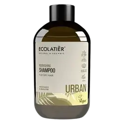 URBAN Nourishing Shampoo for Dry Hair Avocado & Mallow 600ml _ ECOOLATIER