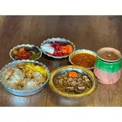 Meat In Pot With Rice Mix