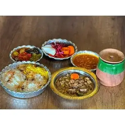 Meat In Pot With Rice Mix