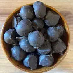Dark Chocolate Stuffed Macadamia Nuts