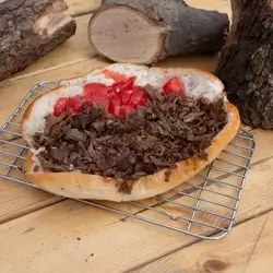 Local Meat Sandwich with Turkish Samoon
