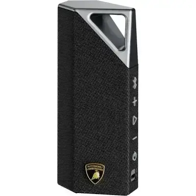 BUGANi Brief Lamborghini Portable Bluetooth Speaker Silver