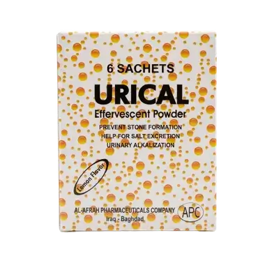 URICAL Effervescent Powder 6 Sachets Lemon Flavor _ APC