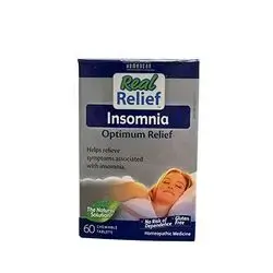 Real Relief Insomnia Optimum Relief 60 Chewable Tablets_HOMEOCAN