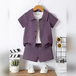 Two-Piece Set Consisting of a Short-Sleeved Top And Shorts - 4 Years
