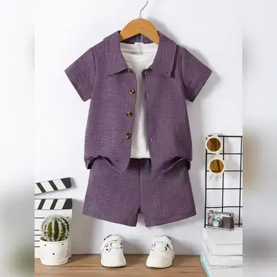 Two-Piece Set Consisting of a Short-Sleeved Top And Shorts - 4 Years