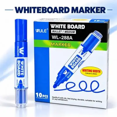 Blue Whiteboard Marker – 10 Pcs