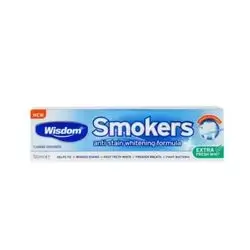 Wisdom smokers anti stain whitening formula extra fresh mint