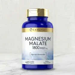 Magnesium Malate 1800MG 420 Coated Caplets | مغنيسيوم ماليت كارلايل 1800 ملغم 420 قرص مغلف