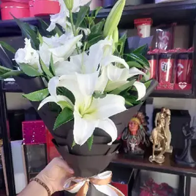 White Lily Accessories Black Packaging