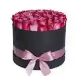 Red Rose Round Box