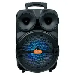 BDT brand portable outdoor rechargeable speaker.