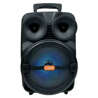 BDT brand portable outdoor rechargeable speaker.